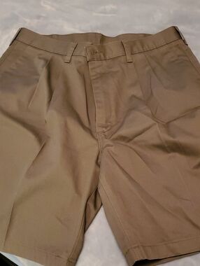 Men's Timber Creek Classic Pleated Shorts in Olive Green
